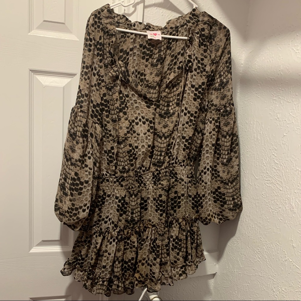 Buddy love size M reptile pattern dress